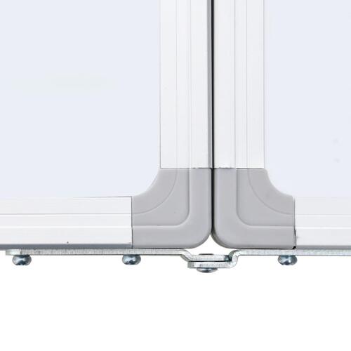 Magnetisk whiteboard 160x60x1,7 cm foldbart aluminium