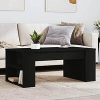 Sofabord 102x55x42 cm konstrueret træ sort