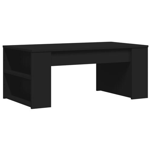 Sofabord 102x55x42 cm konstrueret træ sort