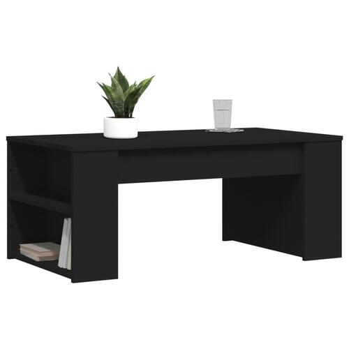 Sofabord 102x55x42 cm konstrueret træ sort