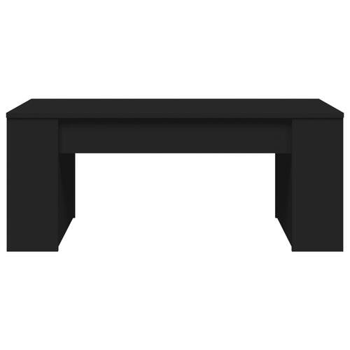 Sofabord 102x55x42 cm konstrueret træ sort