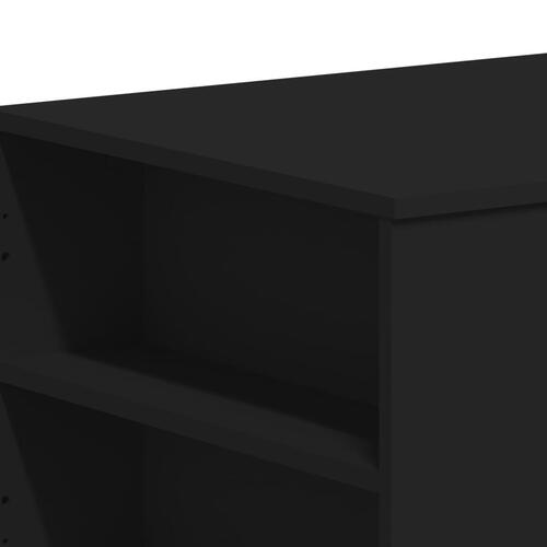 Sofabord 102x55x42 cm konstrueret træ sort