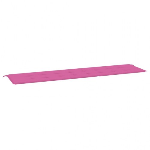 Hynde til havebænk 200x50x4 cm stof pink