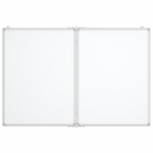 Magnetisk whiteboard 100x80x1,7 cm foldbart aluminium