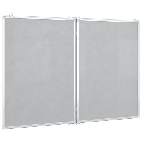 Magnetisk whiteboard 100x80x1,7 cm foldbart aluminium