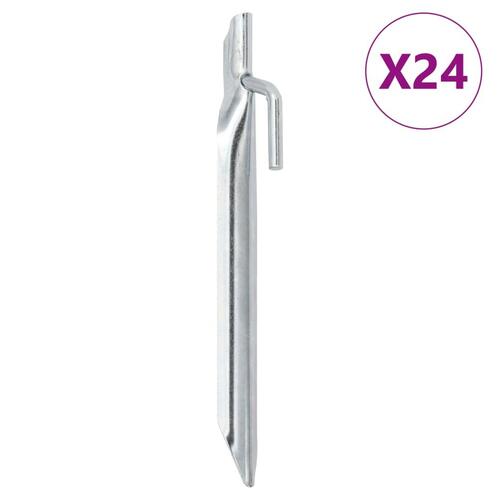 Teltpløkker 24 stk. V-facon 17 cm Ø20 mm galvaniseret stål