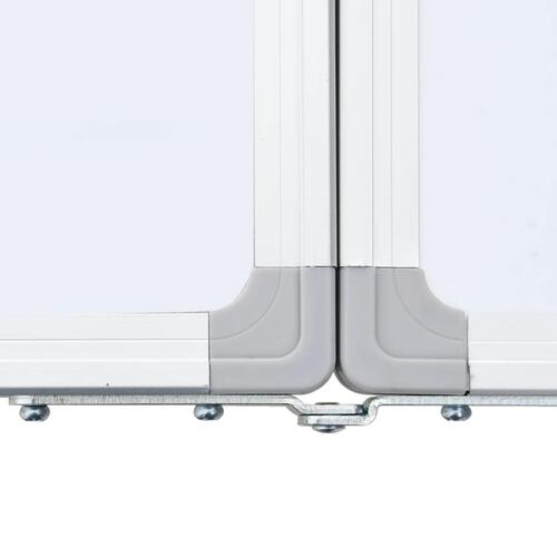 Magnetisk whiteboard 160x50x1,7 cm foldbart aluminium