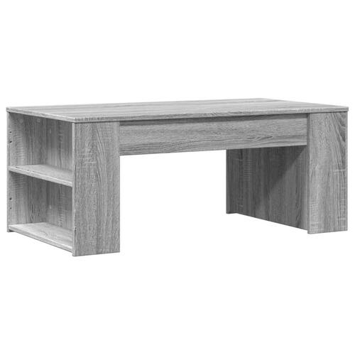 Sofabord 102x55x42 cm konstrueret træ grå sonoma-eg