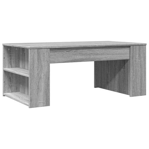 Sofabord 102x55x42 cm konstrueret træ grå sonoma-eg