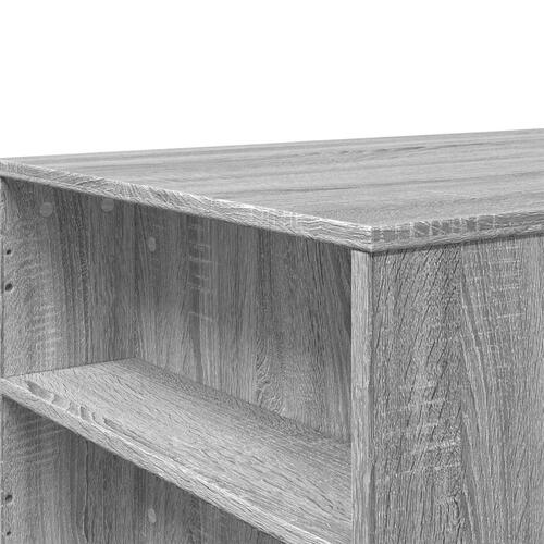 Sofabord 102x55x42 cm konstrueret træ grå sonoma-eg