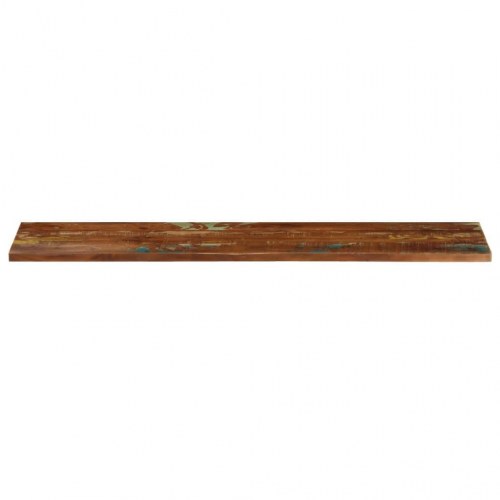 Bordplade 140x20x2,5 cm rektangulær massivt genbrugstræ