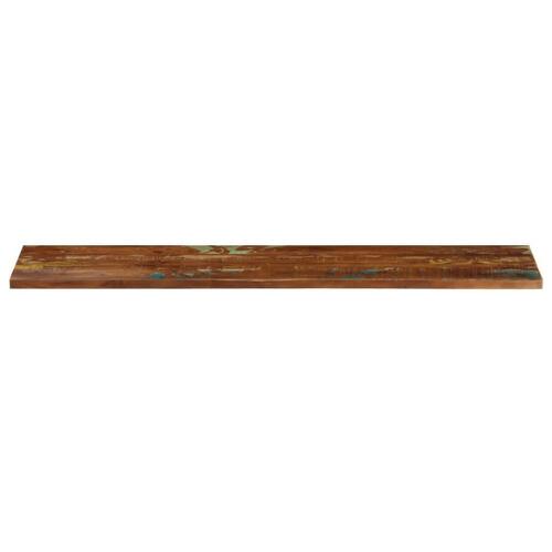 Bordplade 140x30x2,5 cm rektangulær massivt genbrugstræ