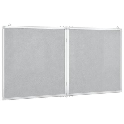 Magnetisk whiteboard 120x60x1,7 cm foldbart aluminium