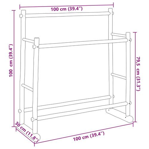 Tøjstativ 100x30x100 cm bambus