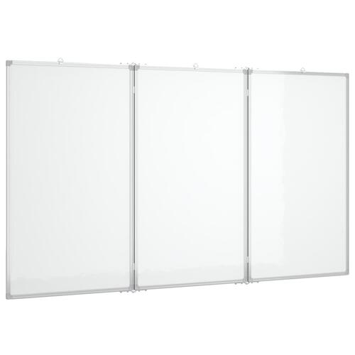 Magnetisk whiteboard 150x80x1,7 cm foldbart aluminium