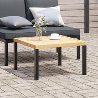 Havebord 65x65x40 cm aluminium sort