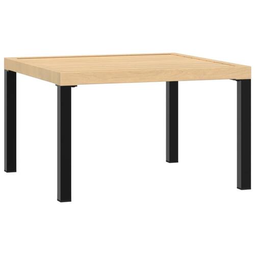 Havebord 65x65x40 cm aluminium sort