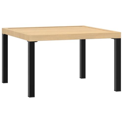 Havebord 65x65x40 cm aluminium sort