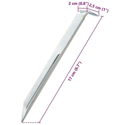 Teltpløkker 24 stk. 17 cm Ø20 mm galvaniseret stål