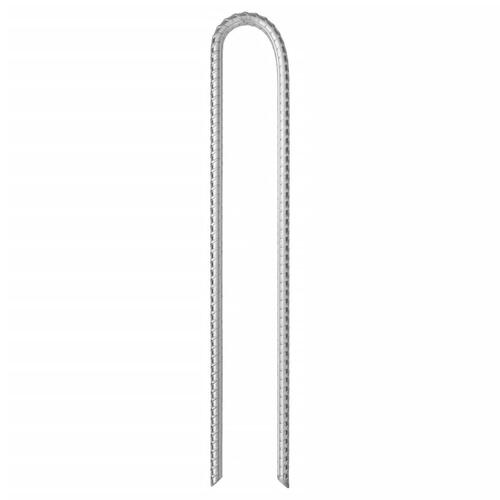 Teltpløkker 12 stk. V-facon 37 cm Ø10 mm galvaniseret stål