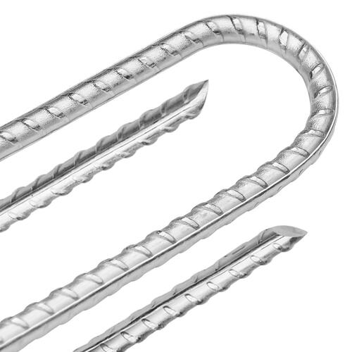 Teltpløkker 12 stk. V-facon 37 cm Ø10 mm galvaniseret stål