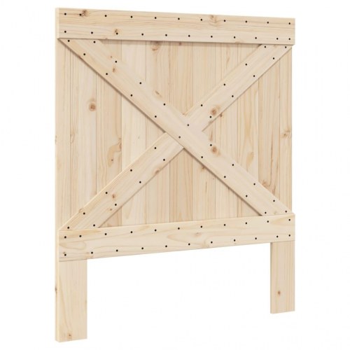 Sengeramme med sengegavl 90x200 cm massivt fyrretræ