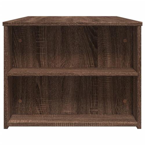Sofabord 102x55x42 cm konstrueret træ brun egetræsfarve