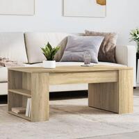 Sofabord 102x55x42 cm konstrueret træ sonoma-eg