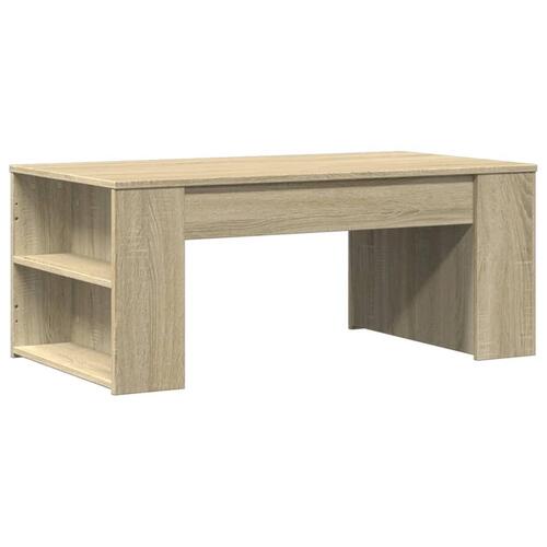 Sofabord 102x55x42 cm konstrueret træ sonoma-eg