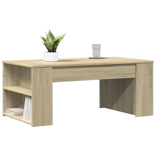 Sofabord 102x55x42 cm konstrueret træ sonoma-eg