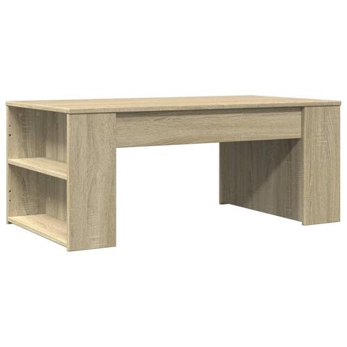 Sofabord 102x55x42 cm konstrueret træ sonoma-eg