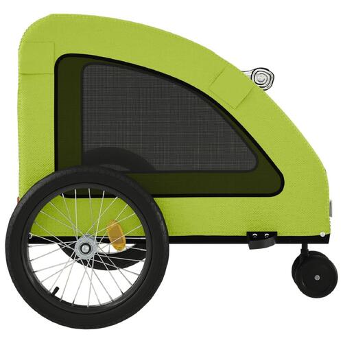 Cykeltrailer til kæledyr oxfordstof og jern grøn