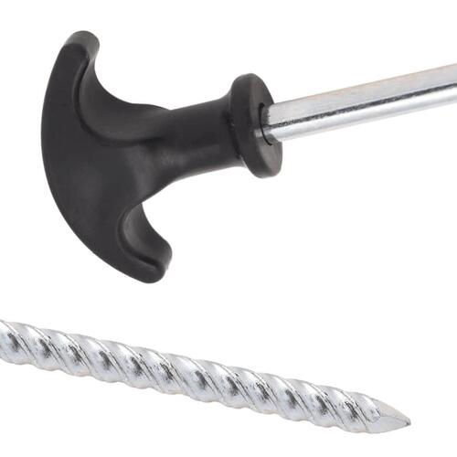 Teltpløkker 12 stk. 20 cm Ø7 mm galvaniseret stål