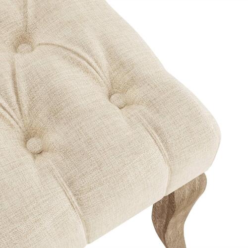 Spisebordsstole 4 stk. hør-look stof beige
