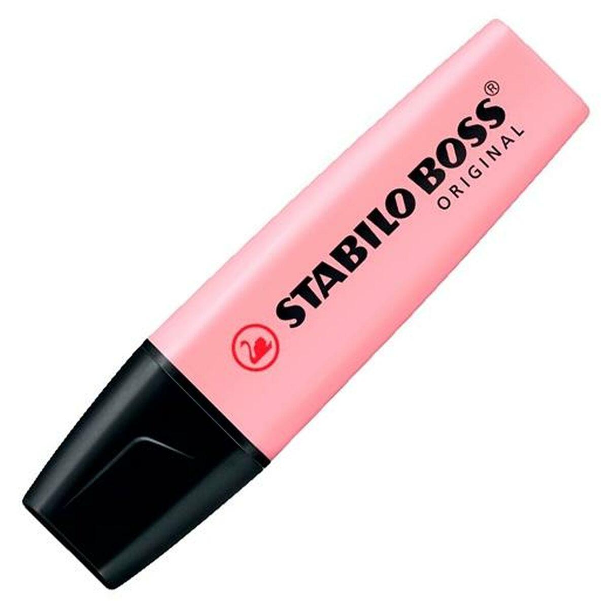 Stabilo BOSS Original overstregningstusch - Pink, 10 stk.