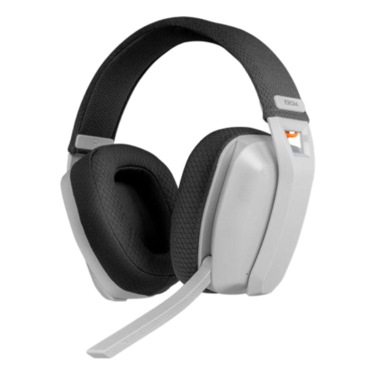 Krom Kanji Gaming Headset med mikrofon - Hvid/Sort