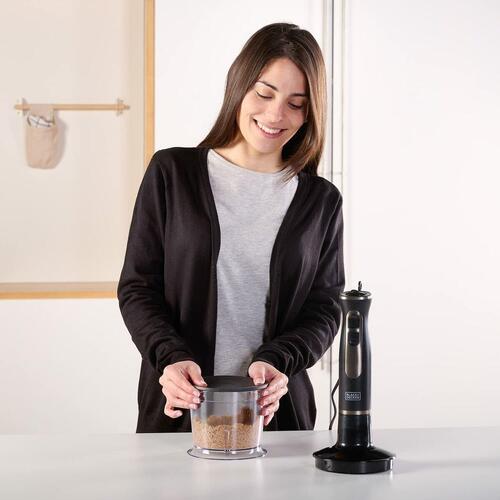 Håndblender Black & Decker ES9160100B Sort Grå 800 W