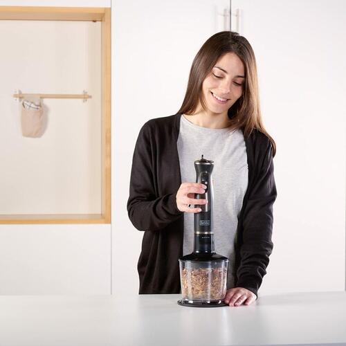 Håndblender Black & Decker ES9160100B Sort Grå 800 W