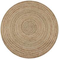 Tæppe flettet jute 90 cm rund