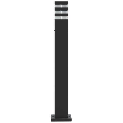 Udendørs standerlamper 3 stk. 80 cm aluminium sort