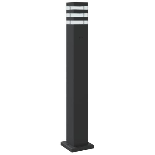 Udendørs standerlamper 3 stk. 80 cm aluminium sort