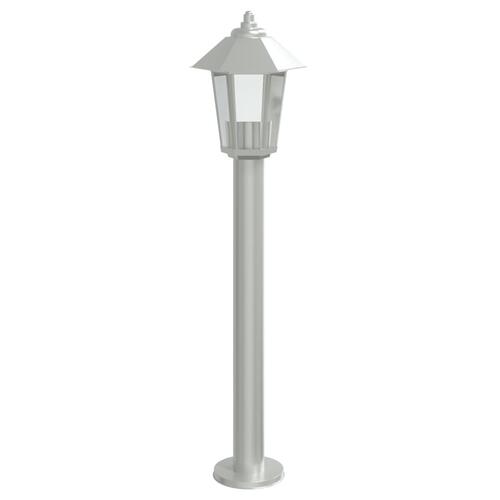 Udendørs standerlamper 3 stk. 80 cm rustfrit stål sølvfarvet
