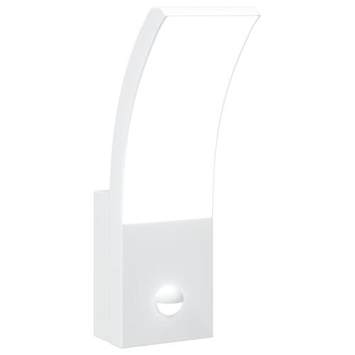 Udendørs LED-væglampe med sensor trykstøbt aluminium hvid