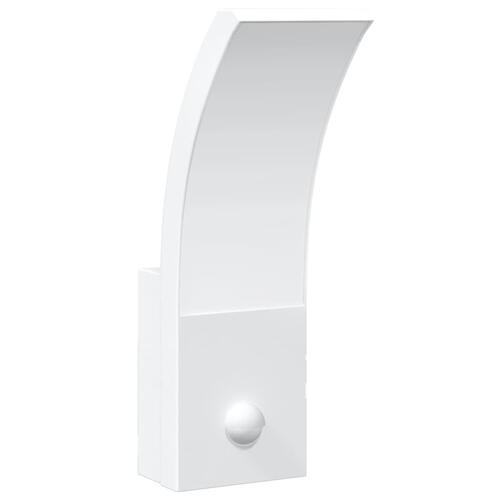 Udendørs LED-væglampe med sensor trykstøbt aluminium hvid