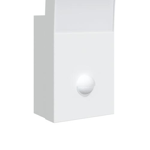 Udendørs LED-væglampe med sensor trykstøbt aluminium hvid