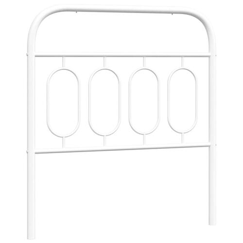 Sengegavl 90 cm metal hvid