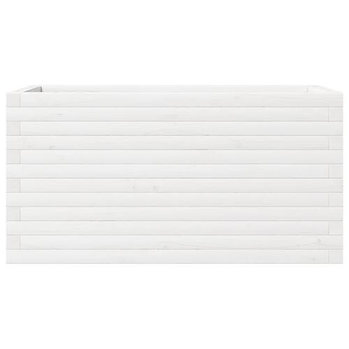 Plantekasse 90x40x46 cm massivt fyrretræ hvid