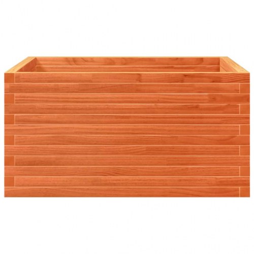 Plantekasse 90 x 90 x 46 cm i massivt fyrretræ - gyldenbrun