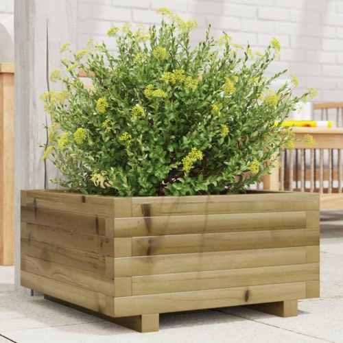 Plantekasse 50x50x26,5 cm imprægneret fyrretræ
