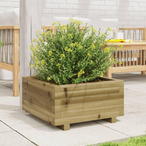 Plantekasse 50x50x26,5 cm imprægneret fyrretræ